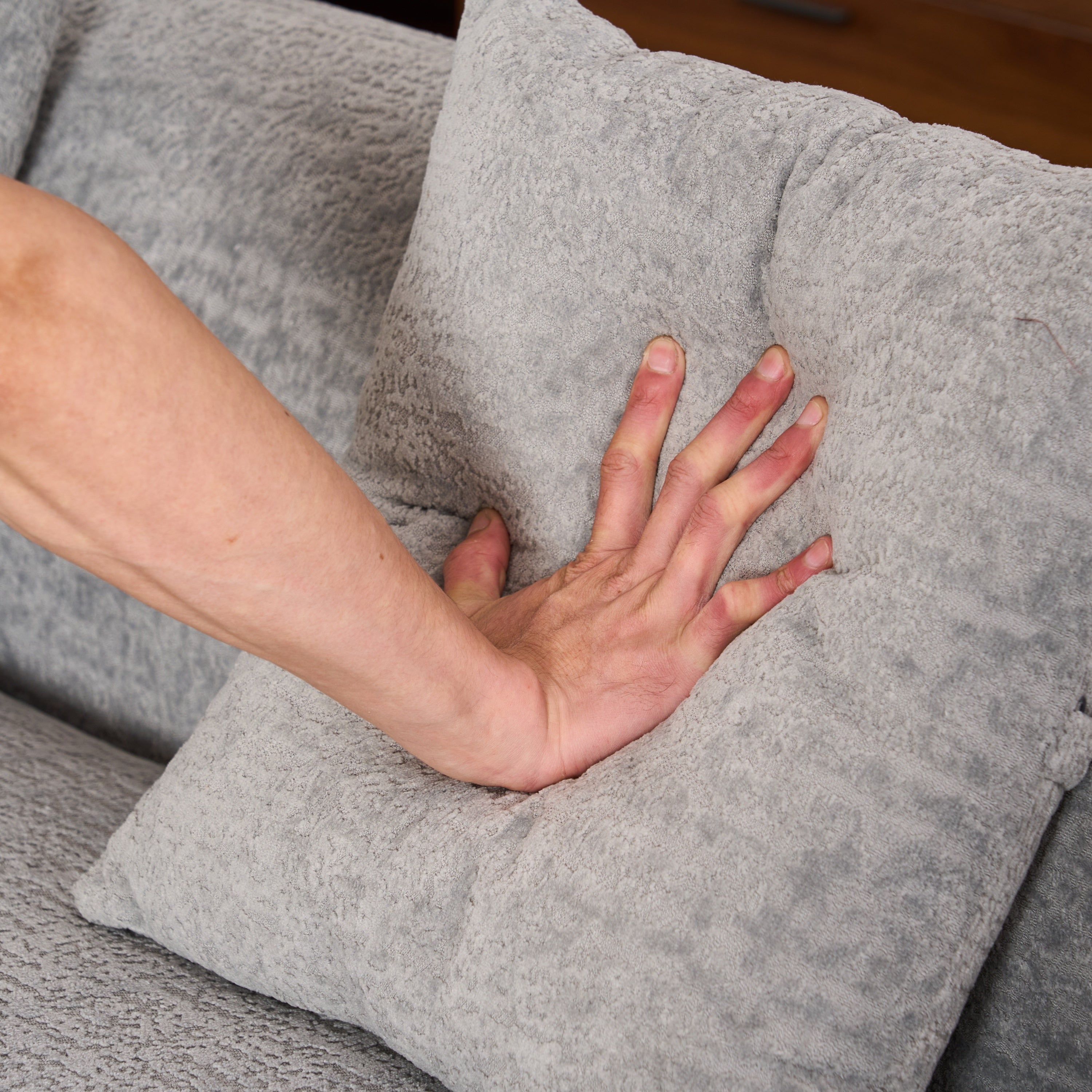 Boneless L-Shape Sectional Sofa with Curved Chaise