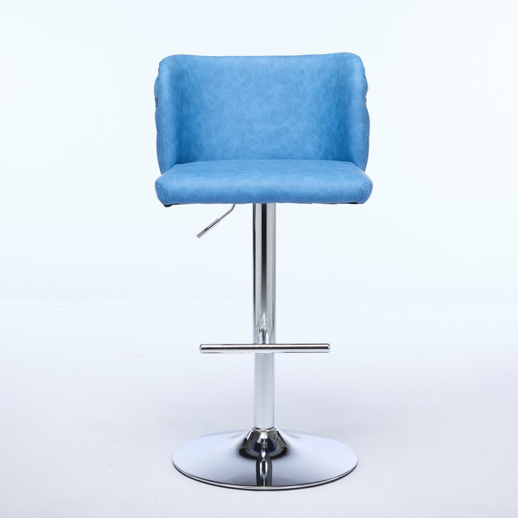 Modern PU Upholstered Bar Stools (Set of 2)