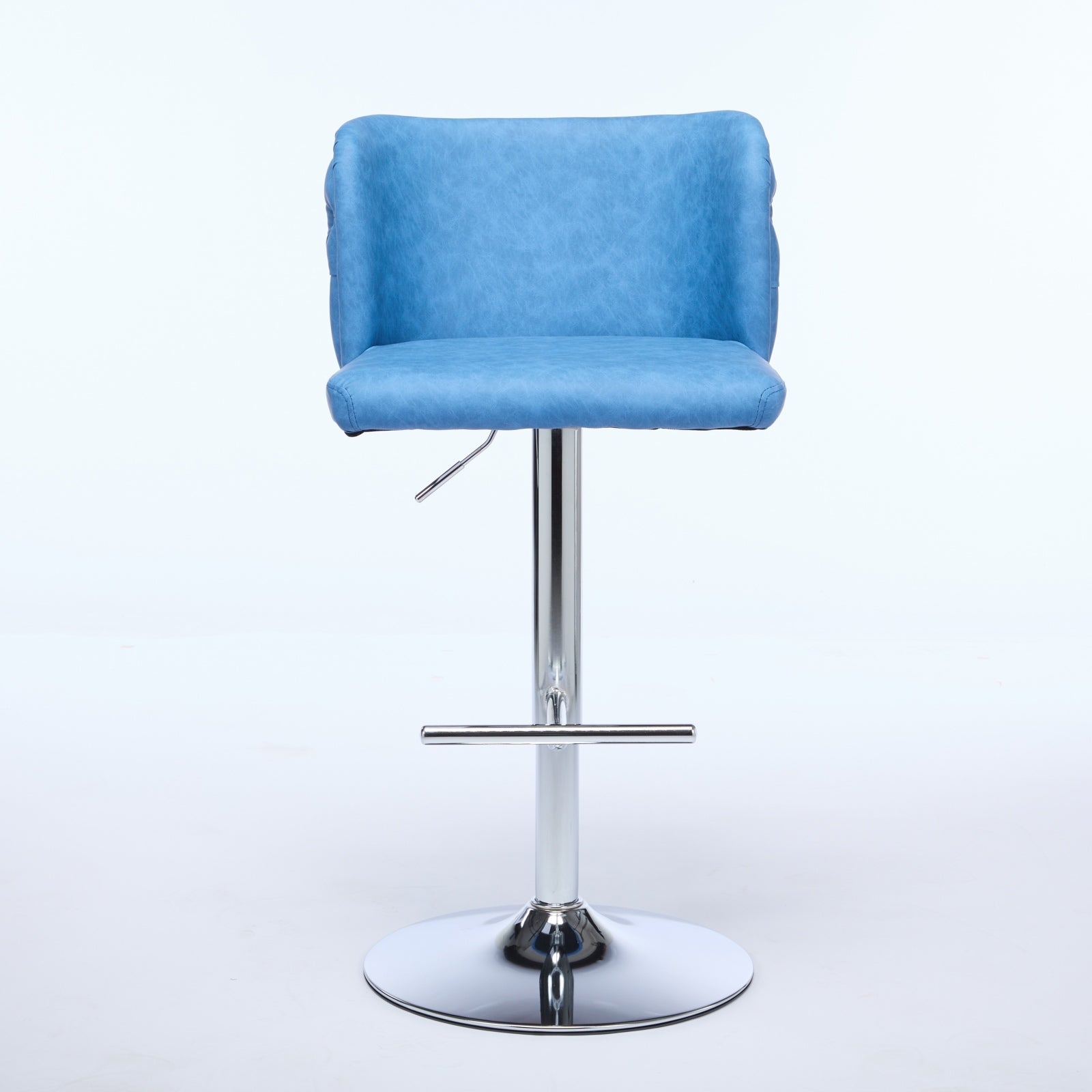 Modern PU Upholstered Bar Stools (Set of 2)