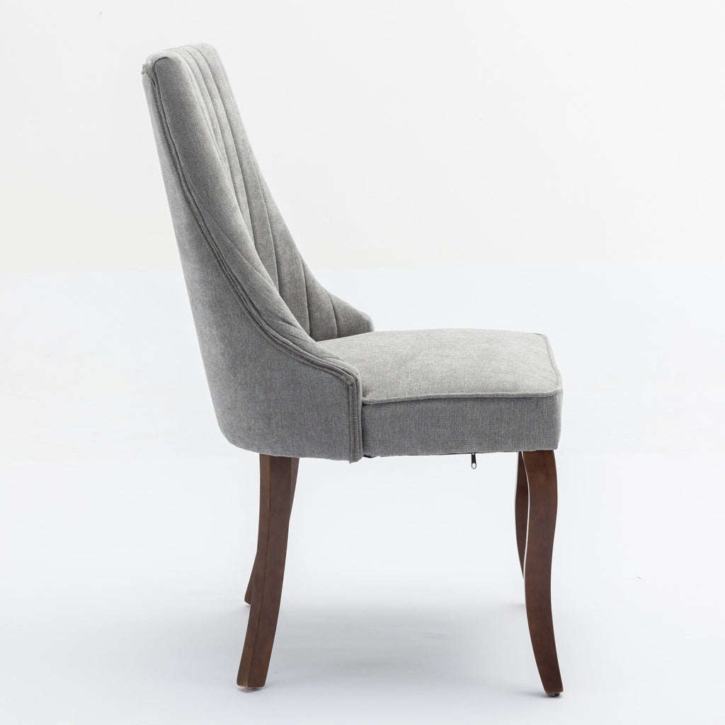 Rayon Cloth Flocking Velvet/Linen Dining Chairs (Set of 2)