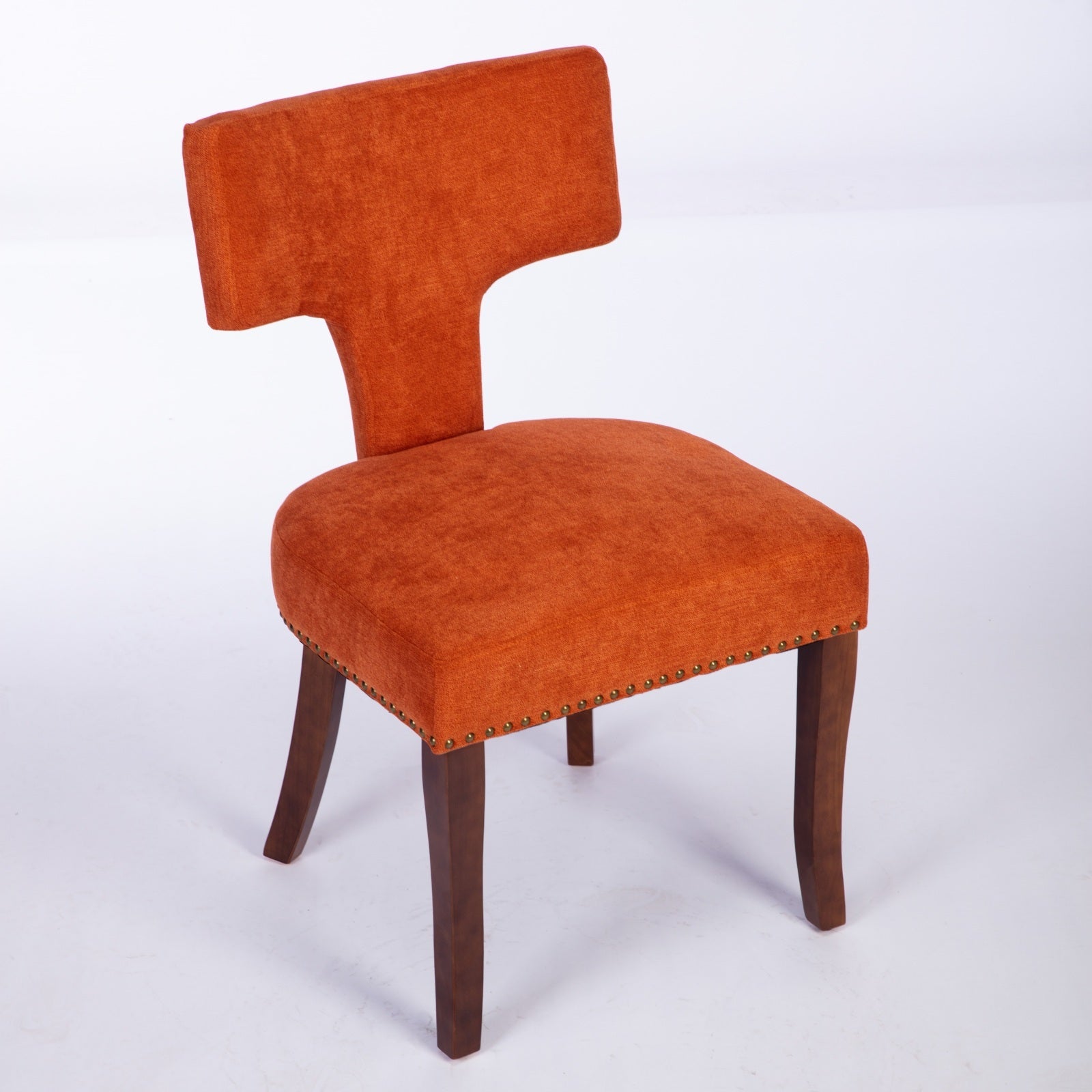 Mid Century Farmhouse Linen Fabric Dining Chairs (Set of 2)