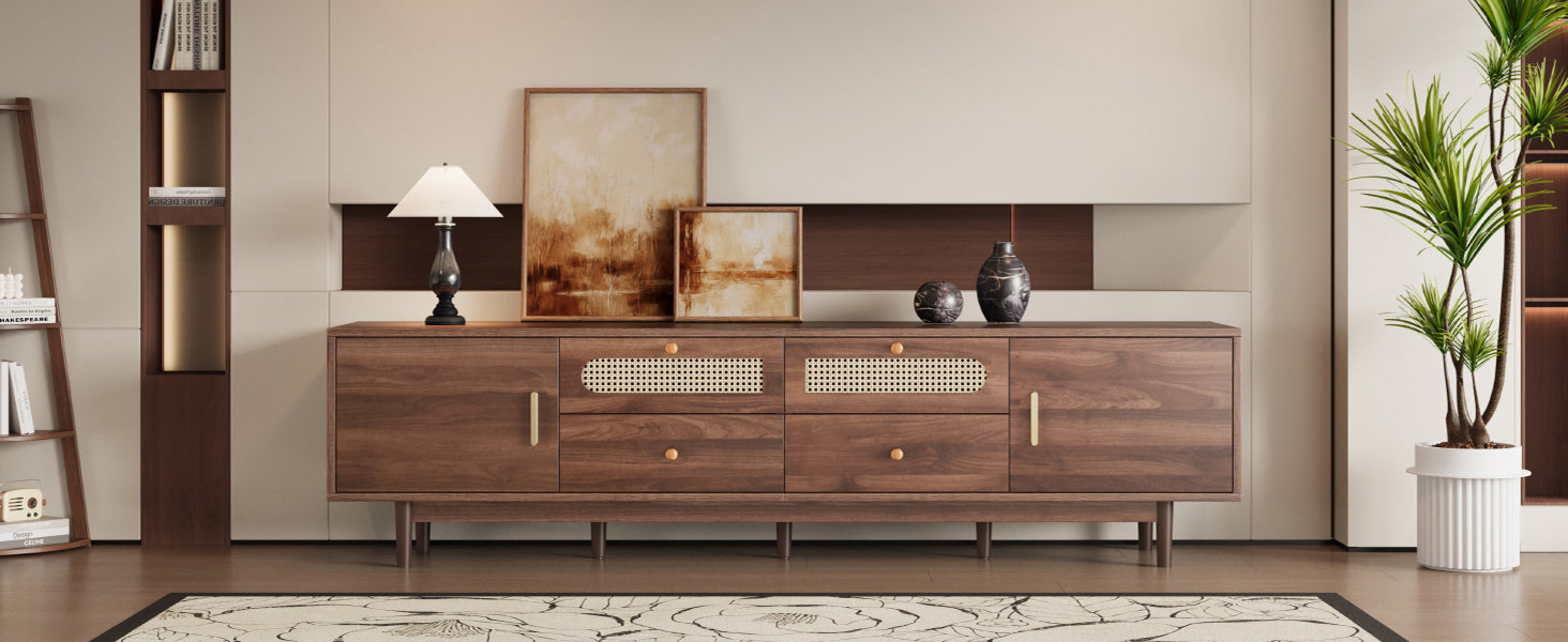 76' Modern Chic Entertainment Center