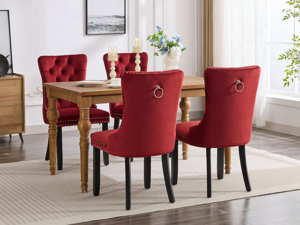 Classic Velvet Dining Chairs (Set of 2)