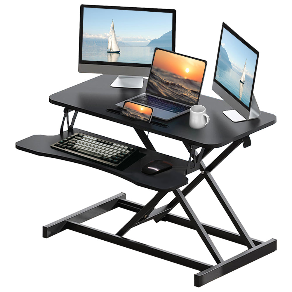32 Inch Desk Converter Height Adjustable Sit to Stand Rise