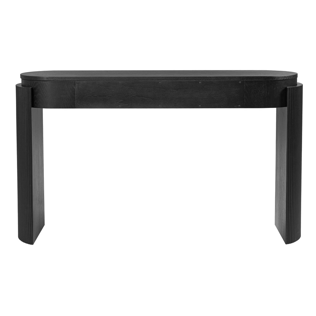 Entryway Console Table with Fluted Legs & Storage Drawers