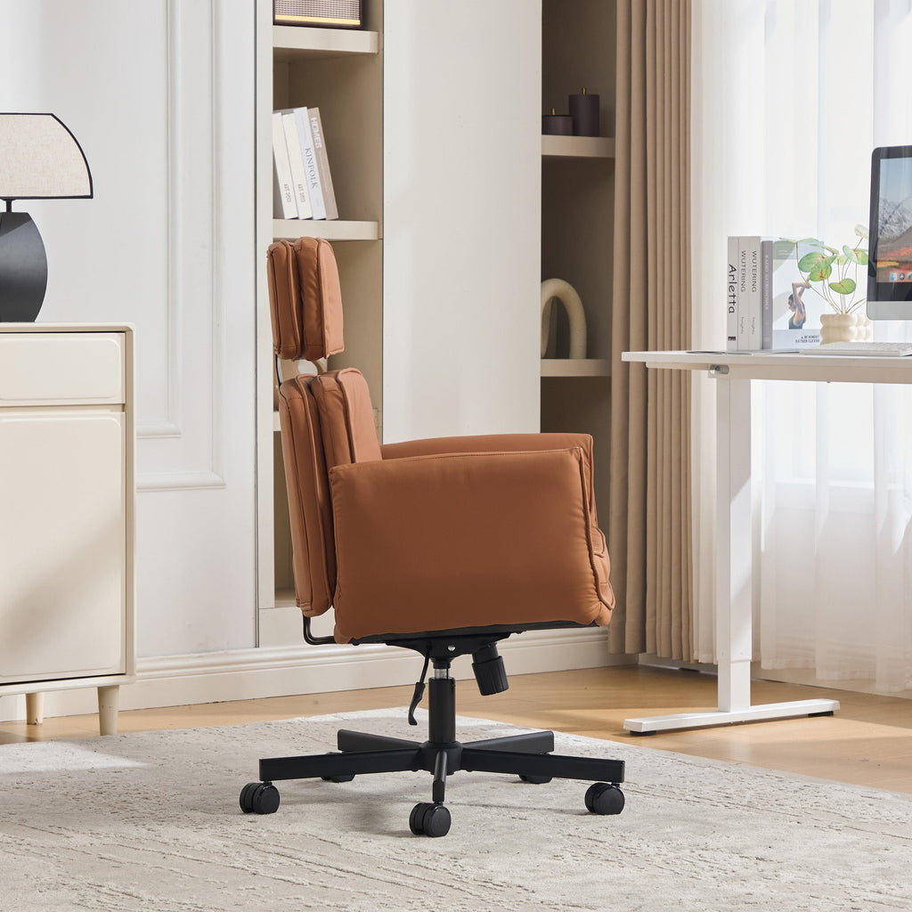 Pet Friendly Criss Cross Chair Swivel Task Office Chairs with Wide Seat