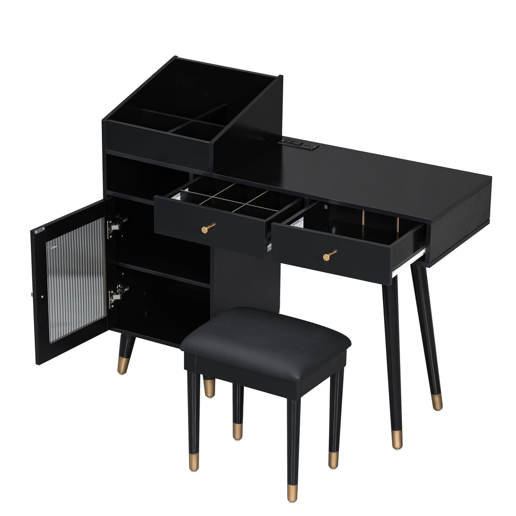 Modern Makeup Vanity Desk with Drawers