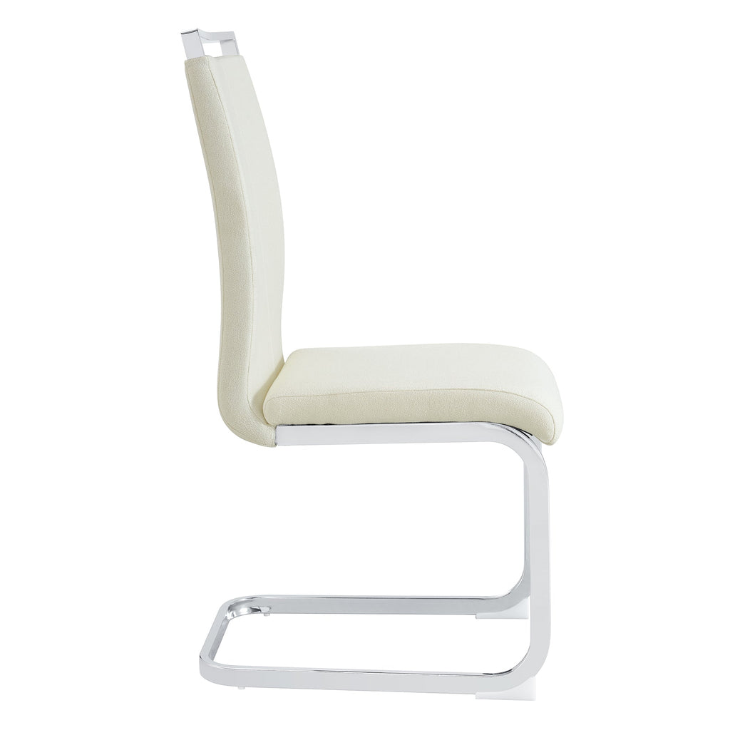 Luxury Style Grainy Fabric-like Dining Chairs (Set of 4)