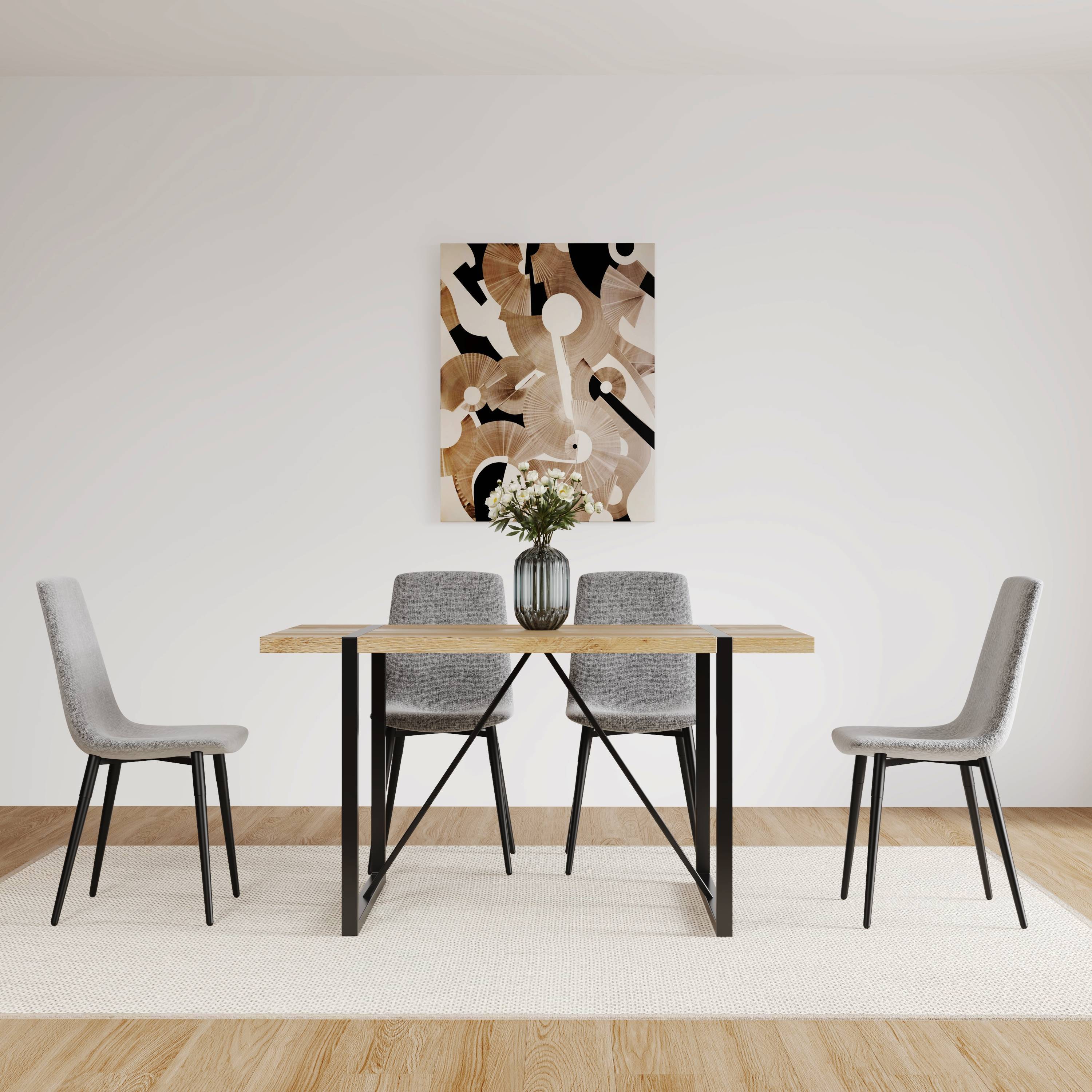 Modern Upholstered Dining Chairs Set of 4