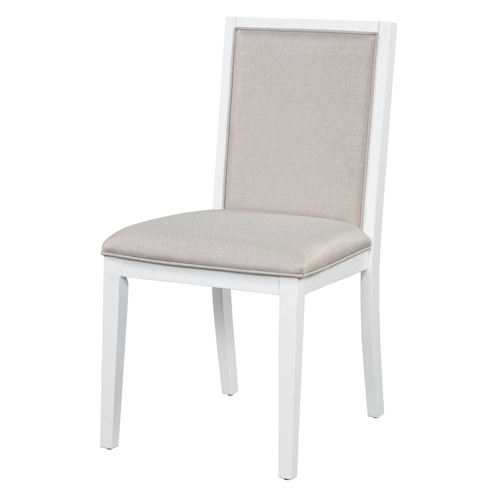 5-Piece Extendable Dining Table Set with Removable Leaf