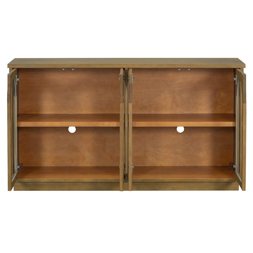 4-Door Large Arched Buffet  Storage Cabinet