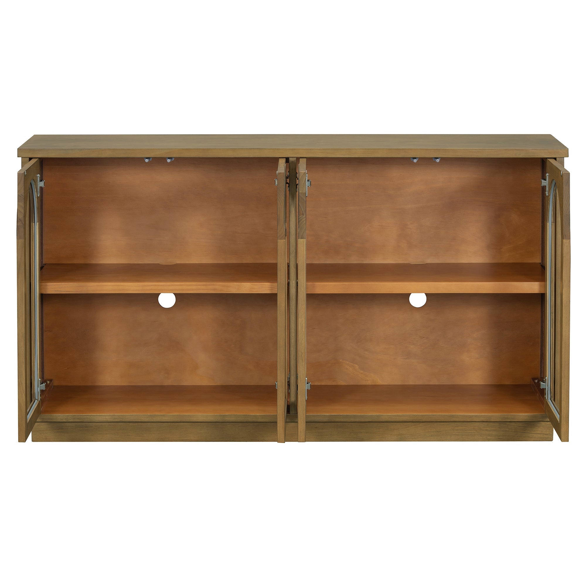4-Door Large Arched Buffet  Storage Cabinet