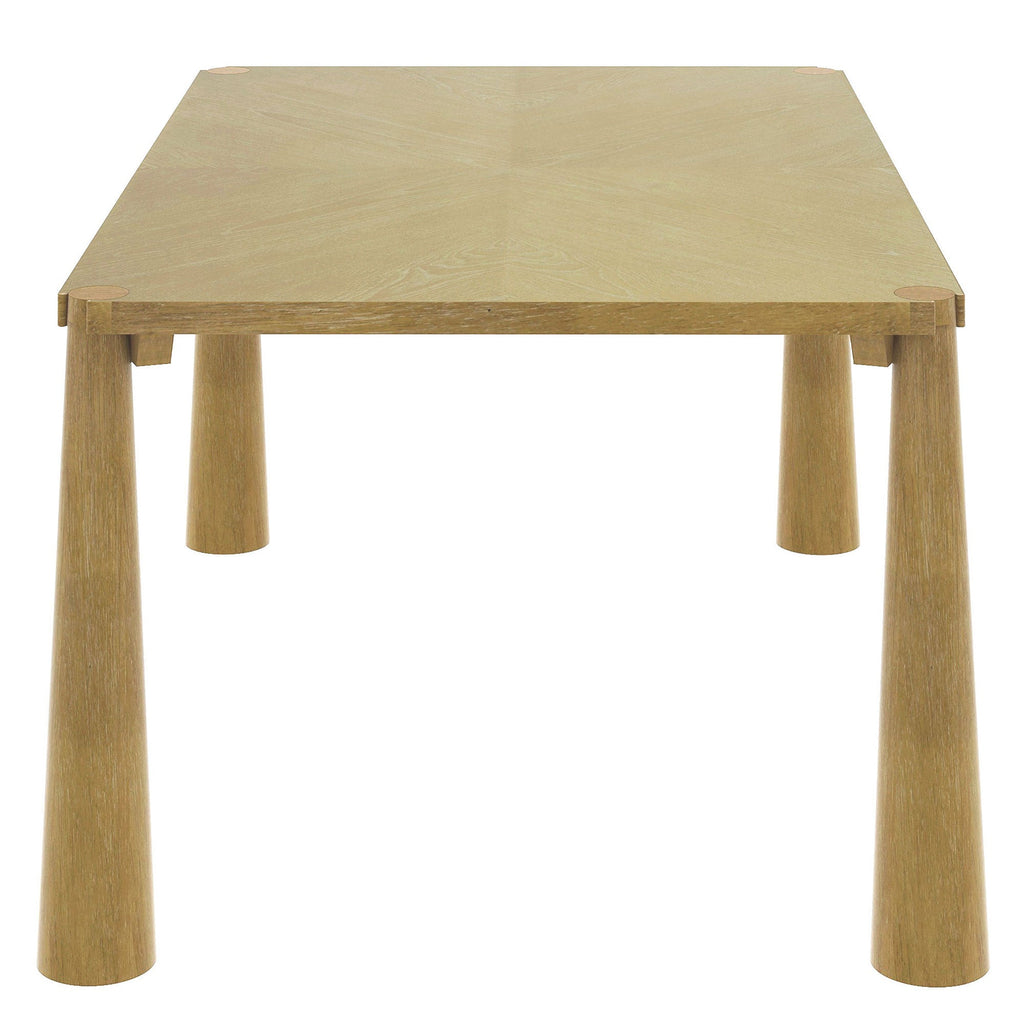 7-Piece Retro Wood Dining Table Set