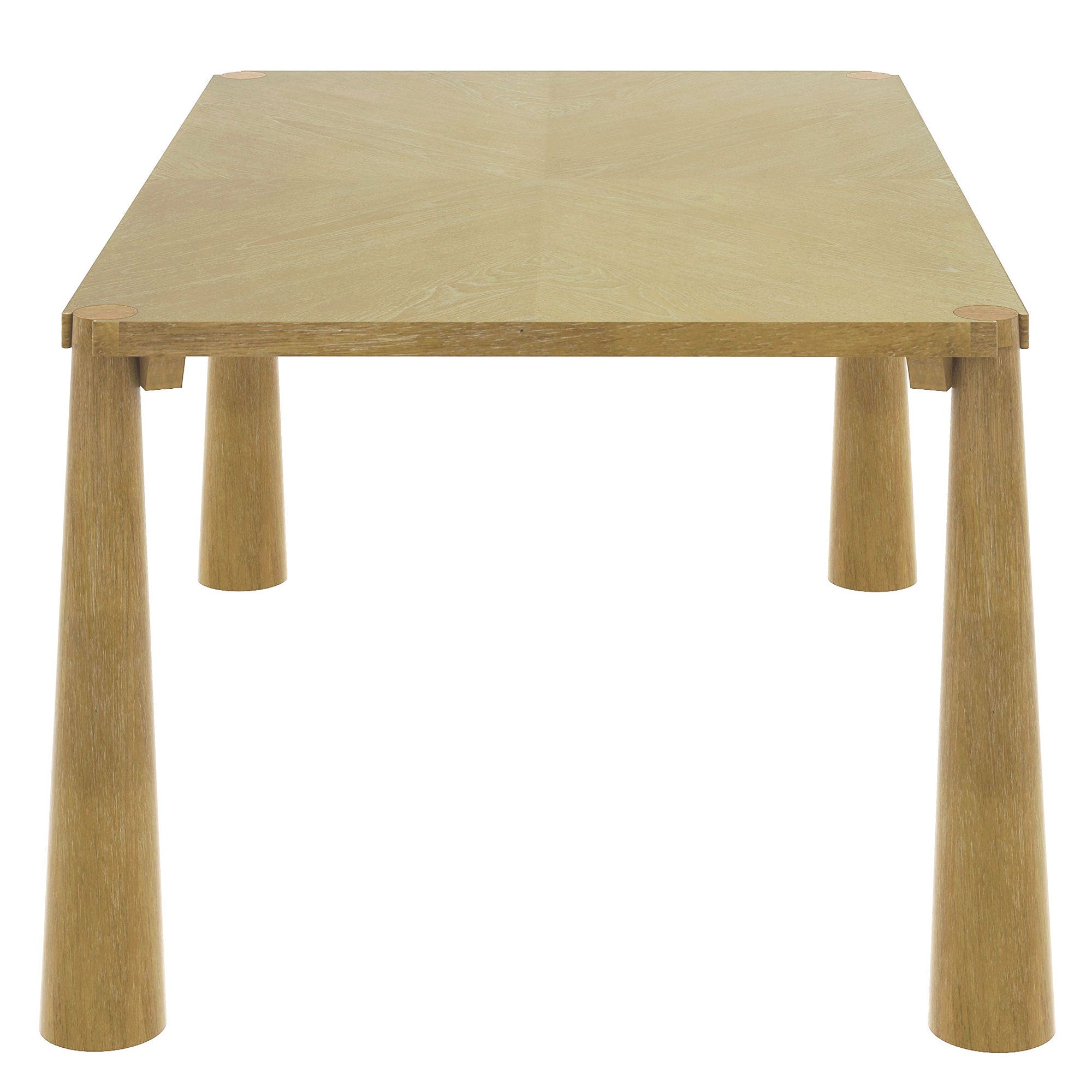 7-Piece Retro Wood Dining Table Set