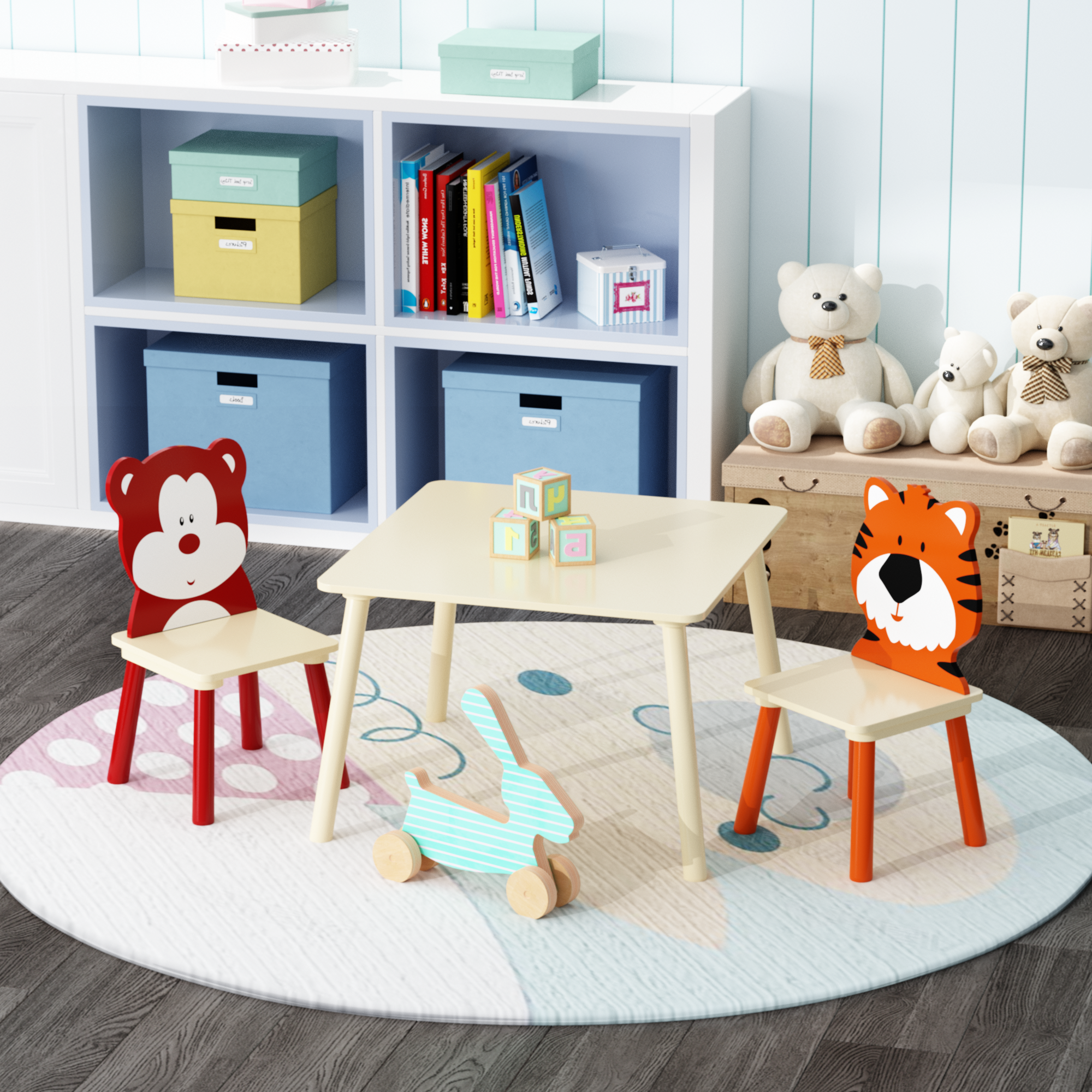 Montessori Toddler Table and Chairs Set