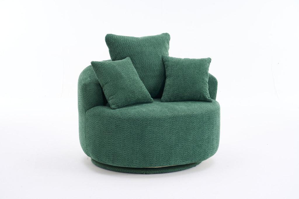 360° Swivel Round Upholstered Sofa Chair