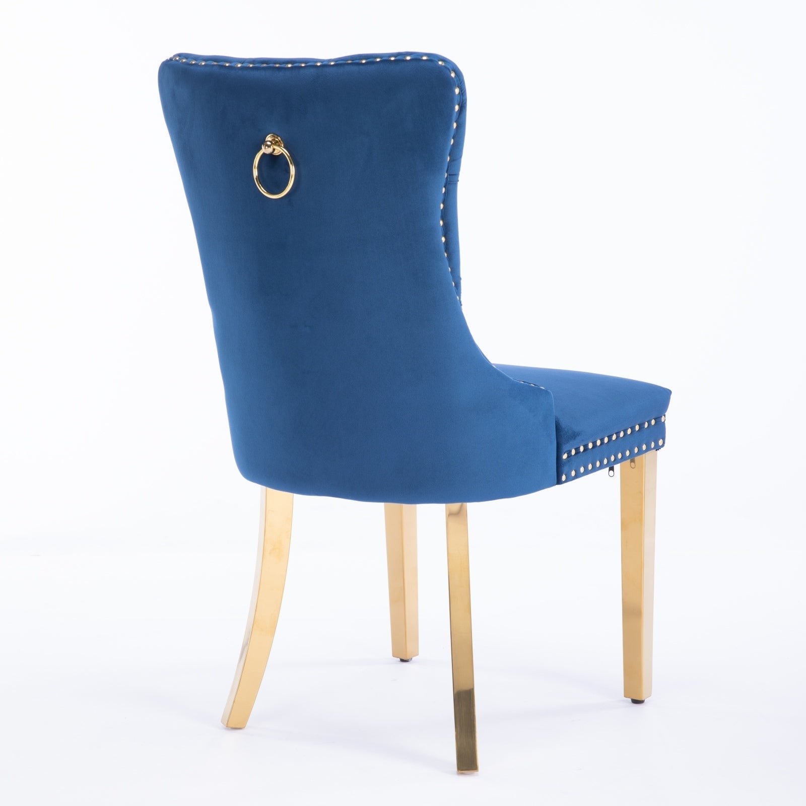 Modern High-end Tufted Solid Wood Velvet Dining Chairs (Set of 2)