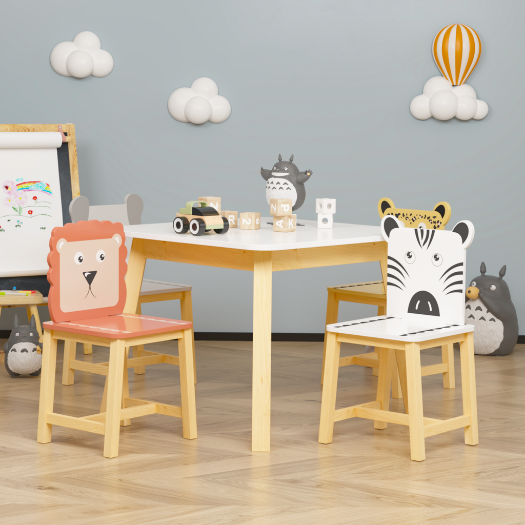 5 Piece Kiddy Table and Chair Set with 4 Chairs