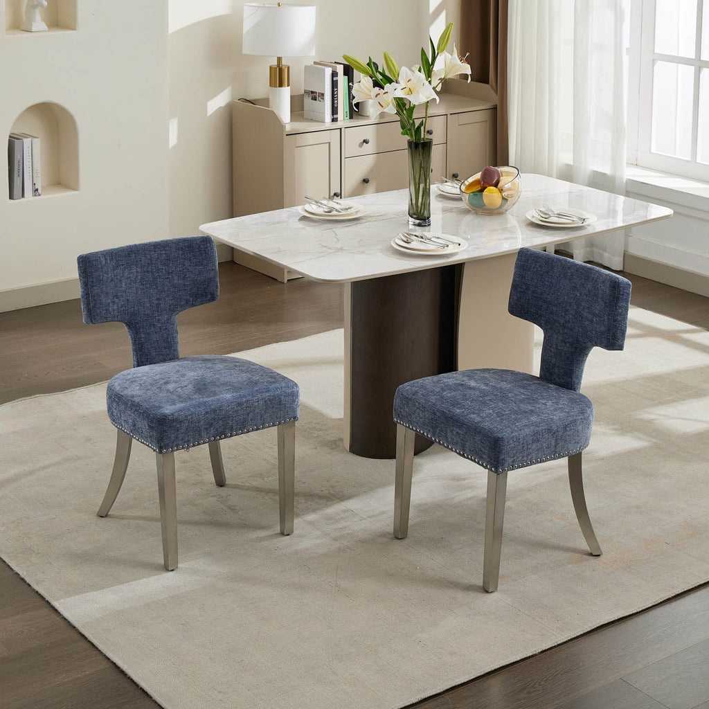 Mid Century Modern Dining Chairs  (Set of 2)