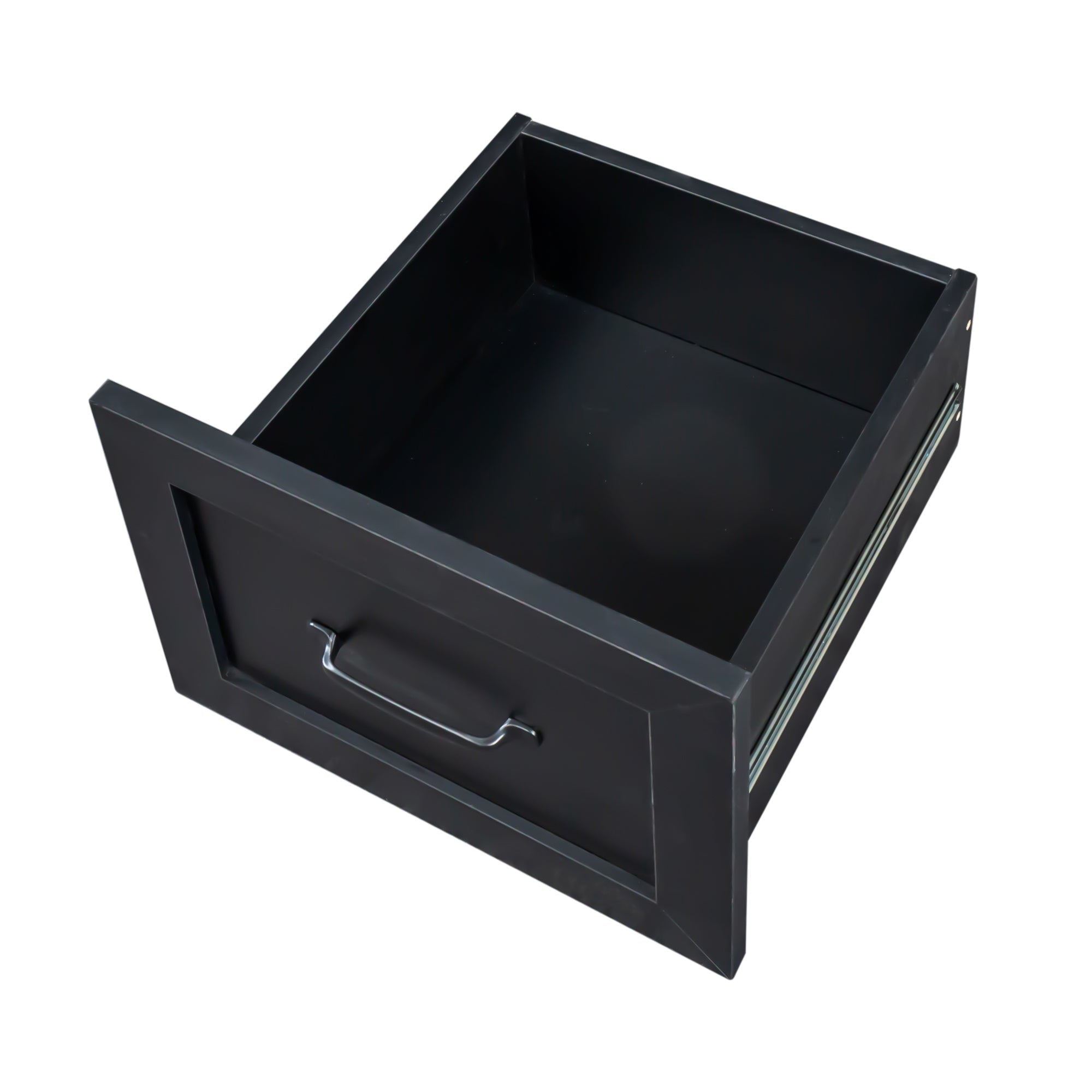 Space-Saving Home Office Computer Workstation with Storage Shelves