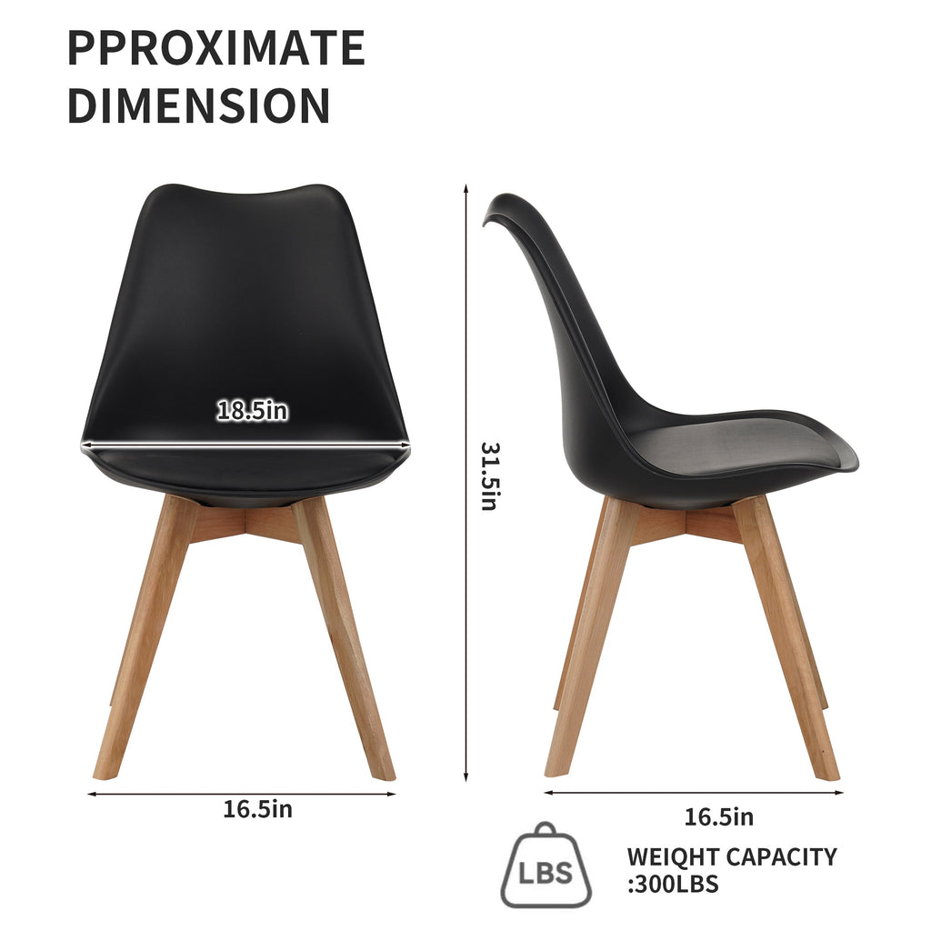 Medieval Modern Style Dining Chairs (Set of Four)