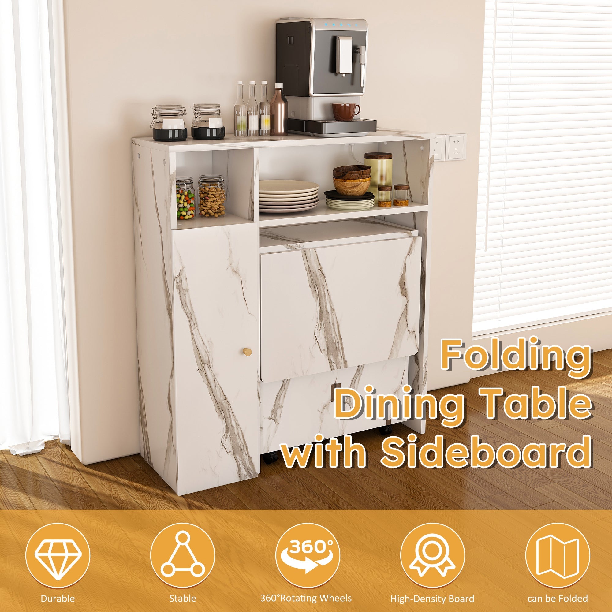 Multifunctional Folding Dining Table