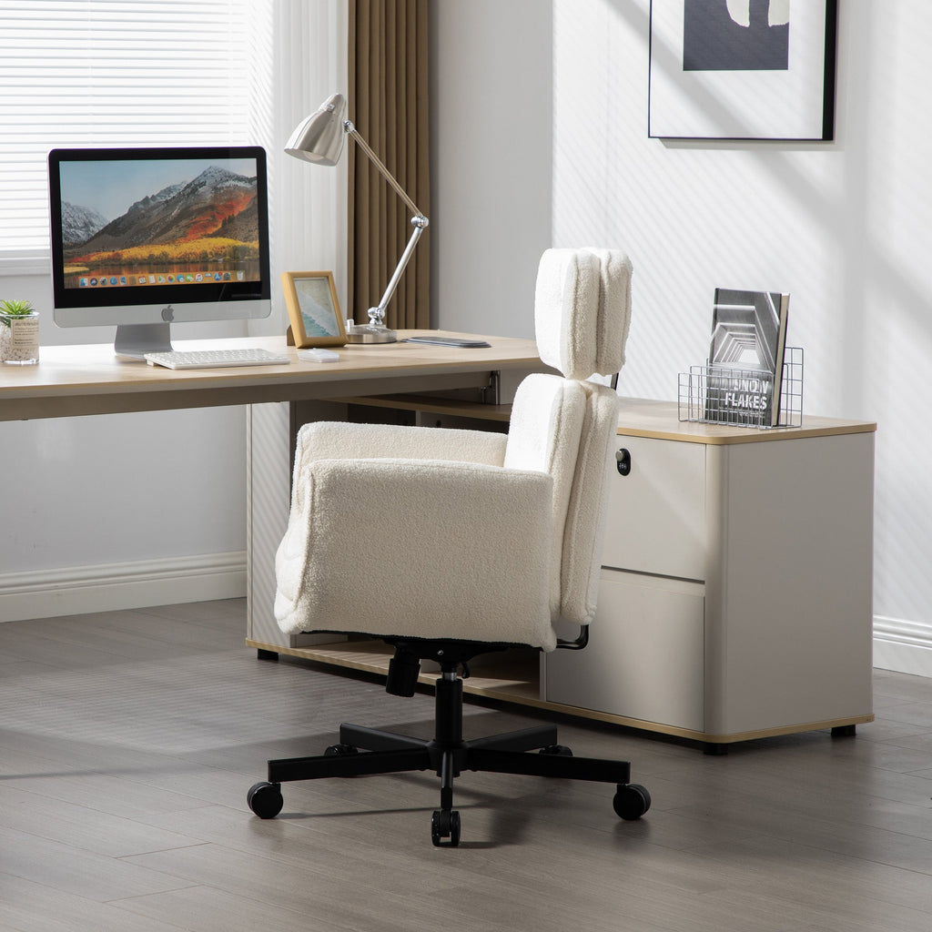 Pet Friendly Criss Cross Chair Swivel Task Office Chairs with Wide Seat