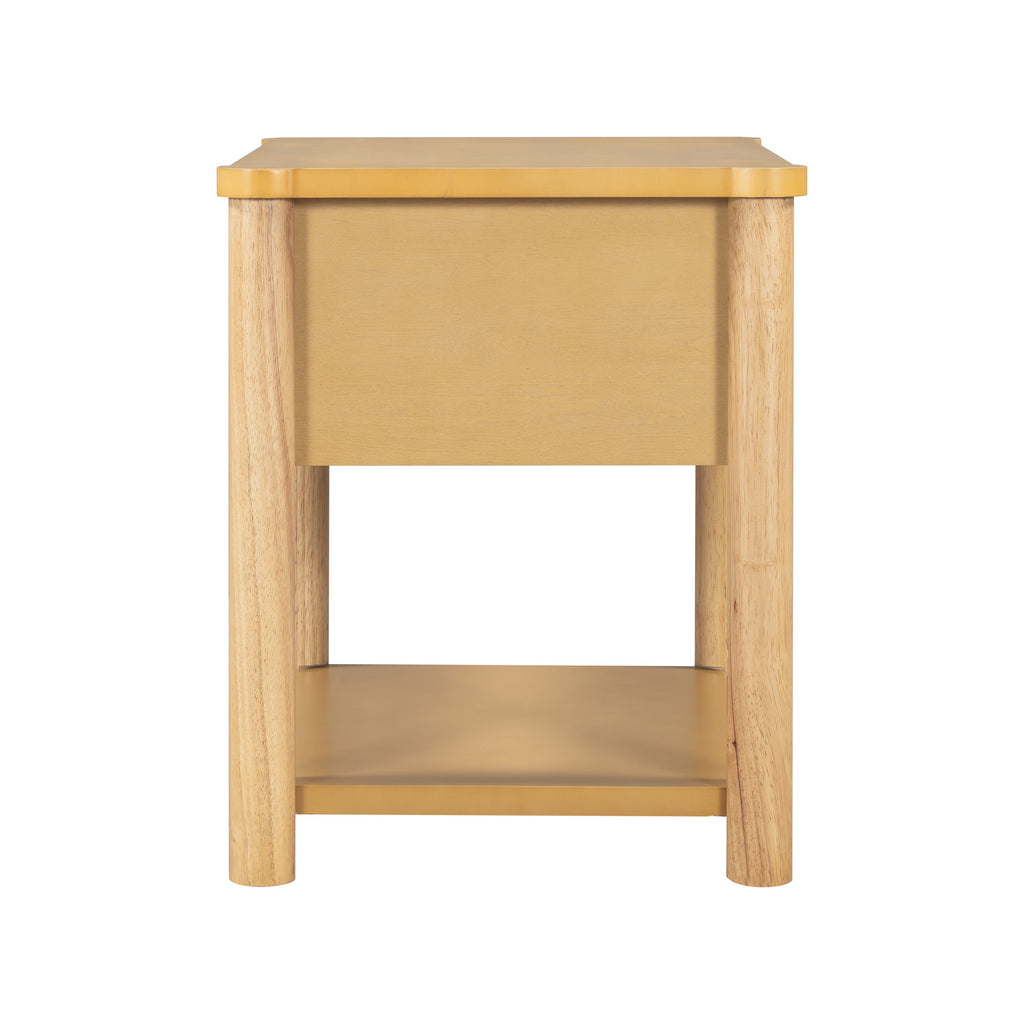 Modern King Bed Frame Set with 2 Nightstands