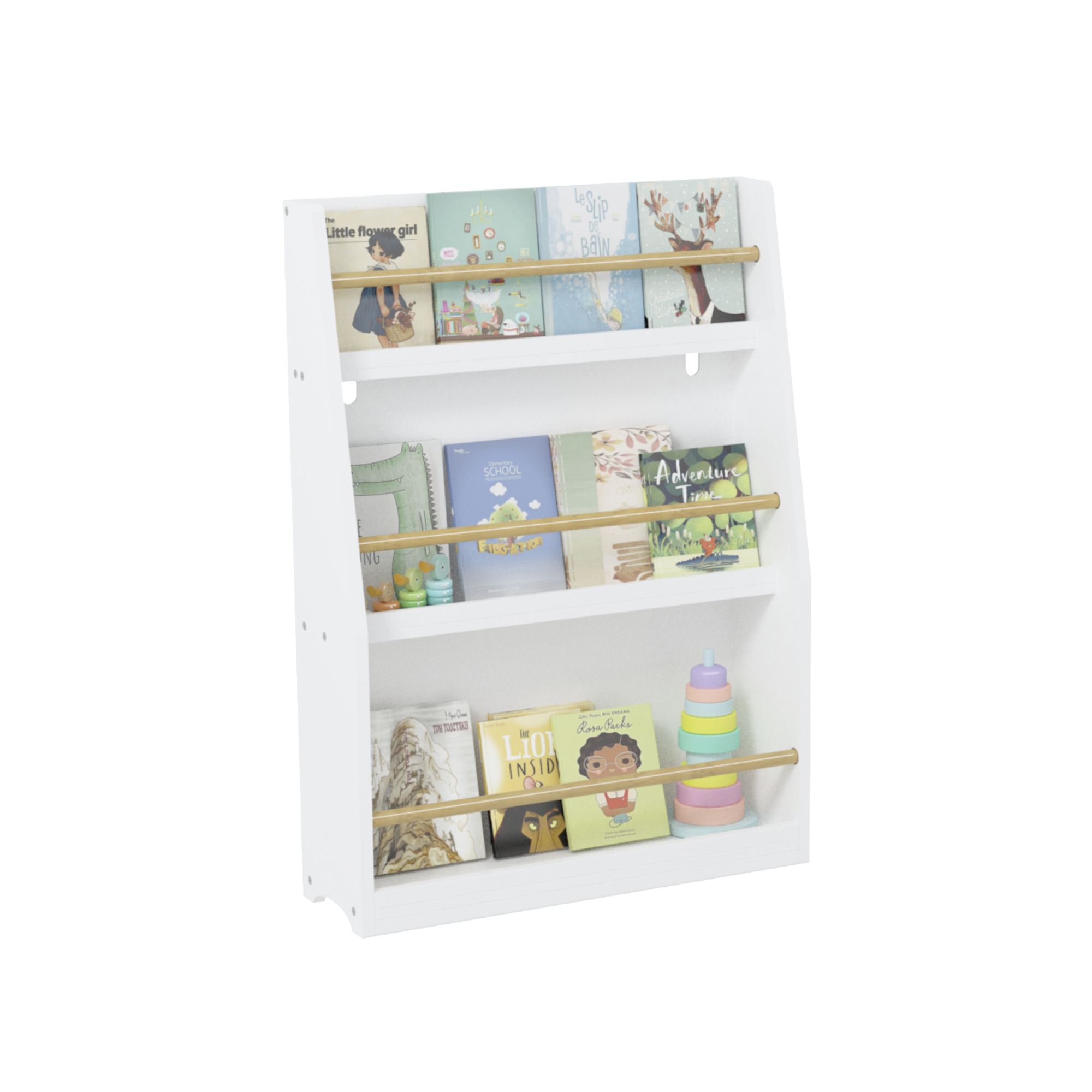 3 Tier Montessori Kids Book Display Rack