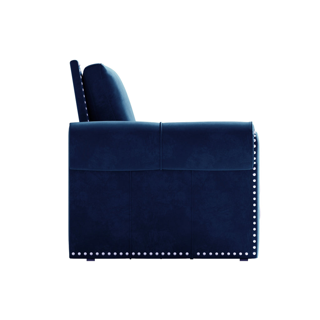 93.7' King Velvet Convertible Sleeper Sofa