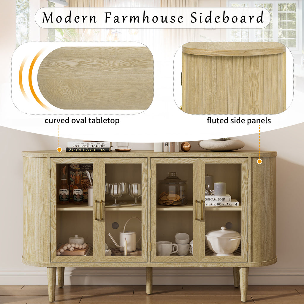 Farmhouse Sideboard Cabinet with Storage
