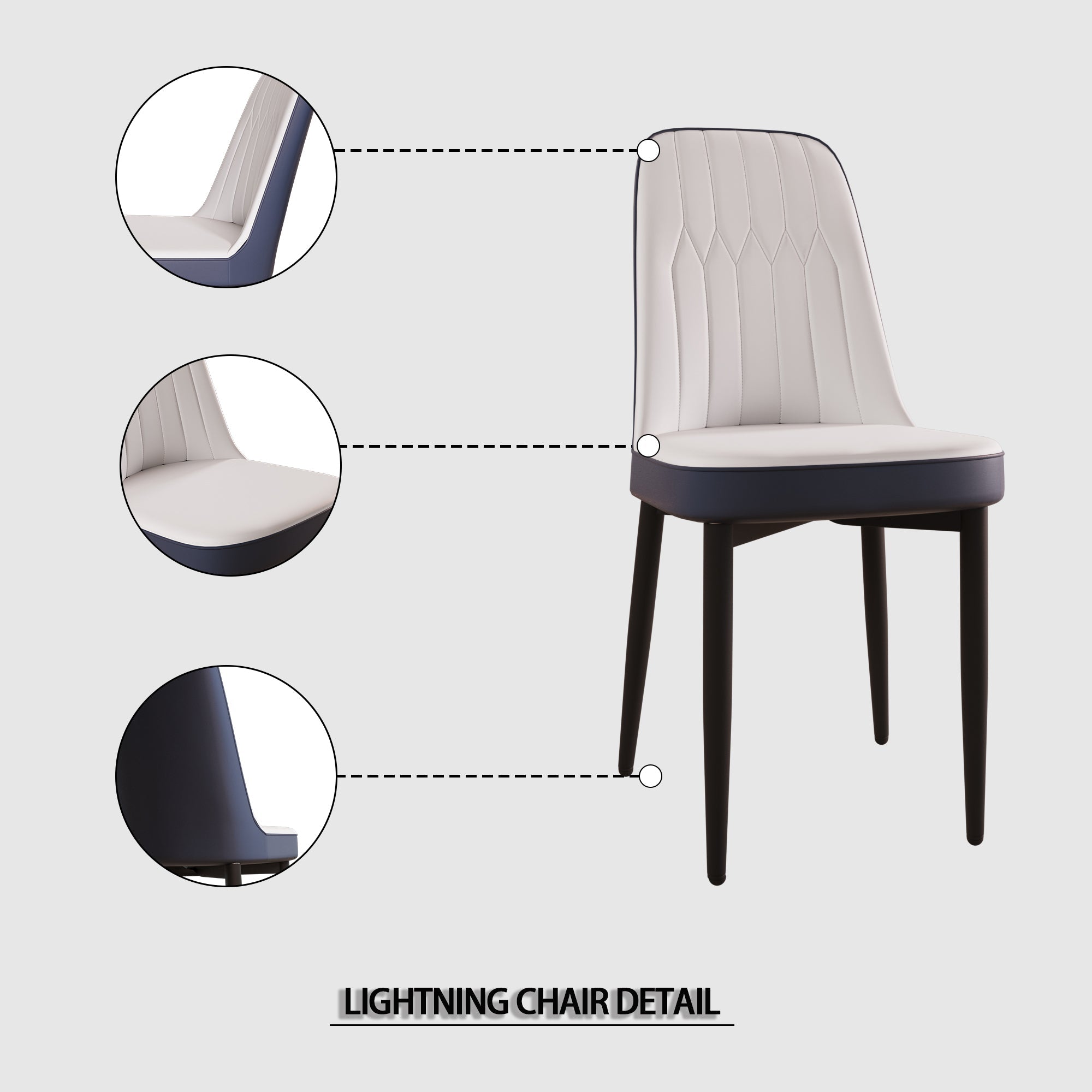 47'-63' Expandable Dining Table and Chair Set