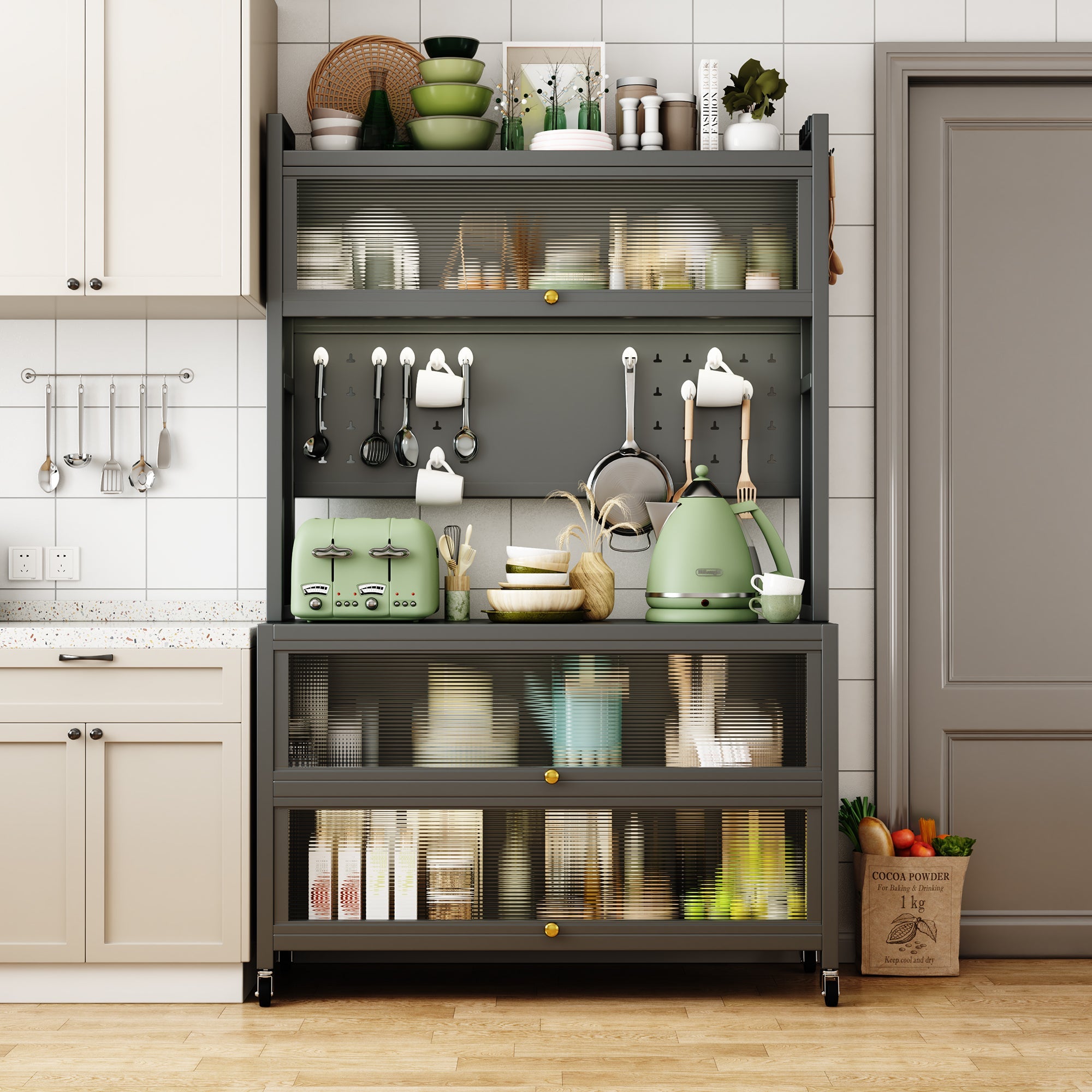 Metal Kitchen Storage Shelves