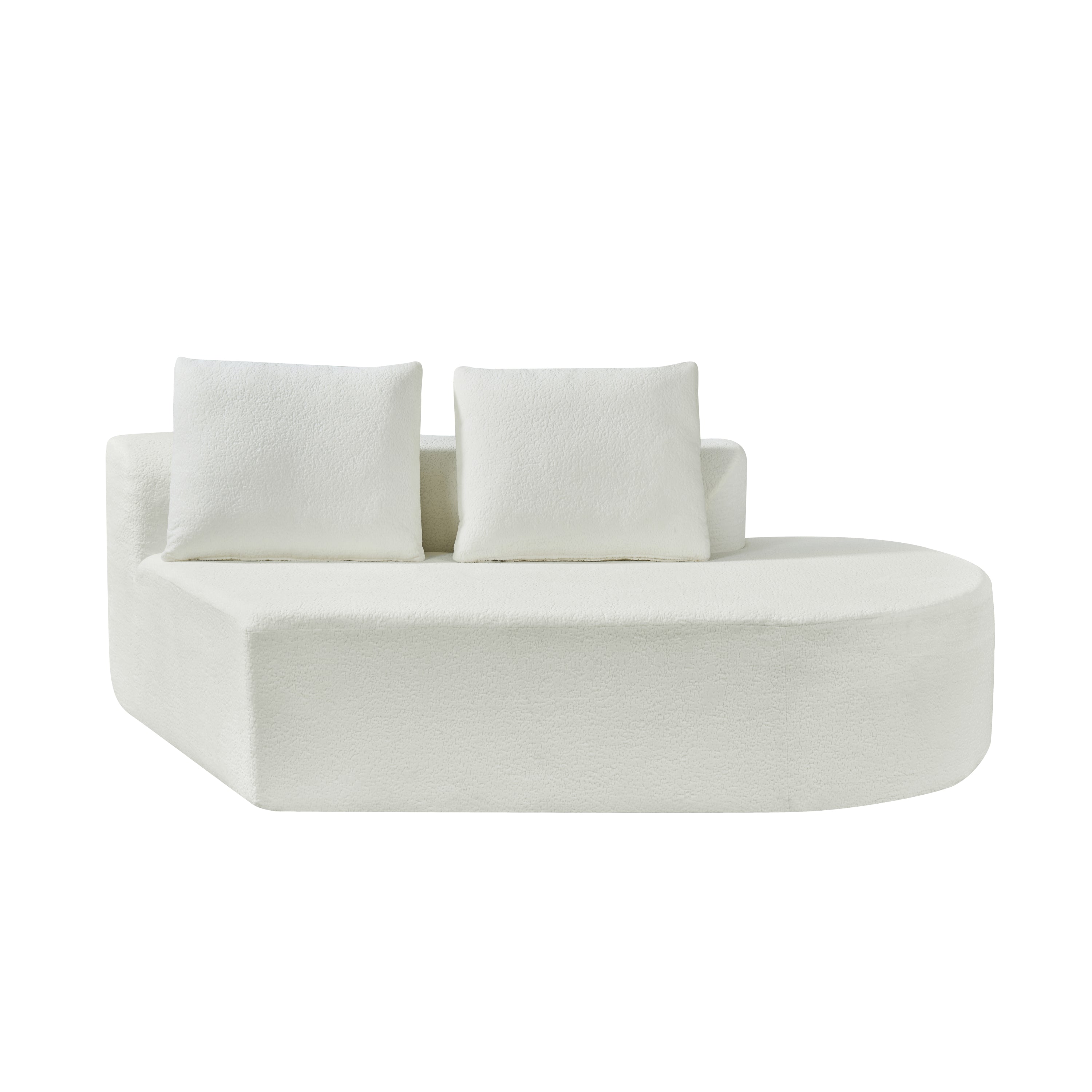 116' Modern Curved Sectional Sofa for Living Room