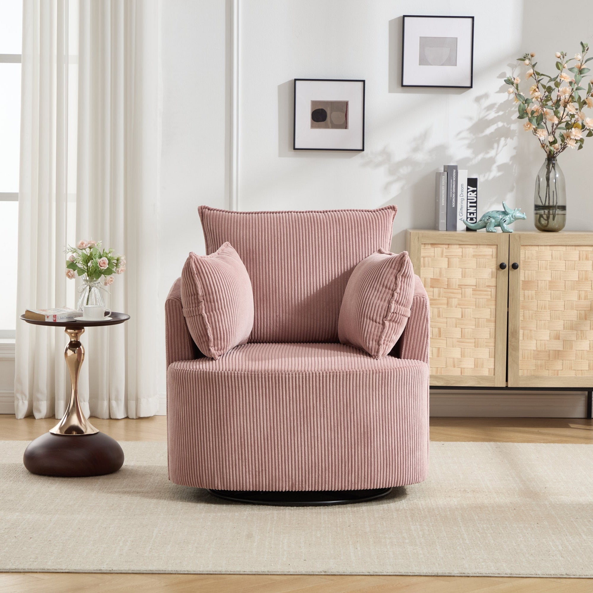 360° Smooth Swivel Living Chair