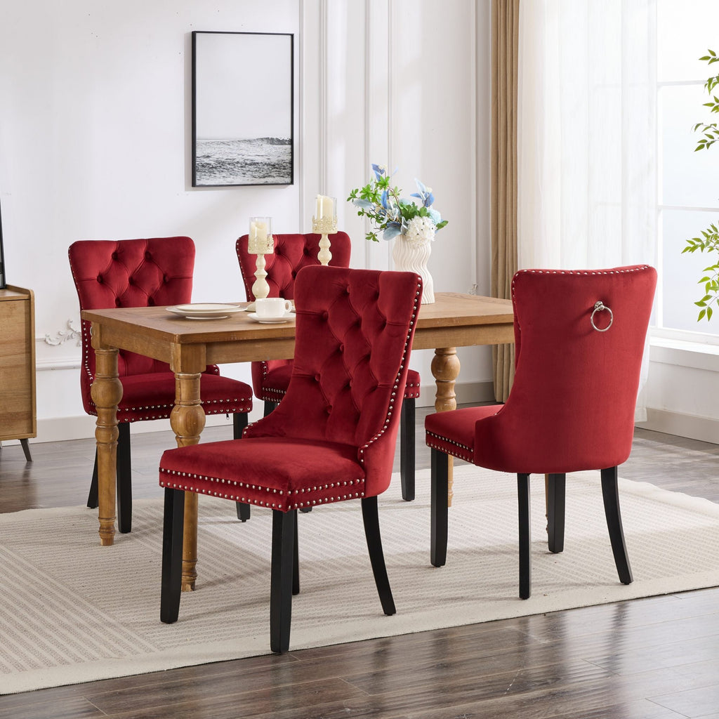 Classic Velvet Dining Chairs (Set of 2)
