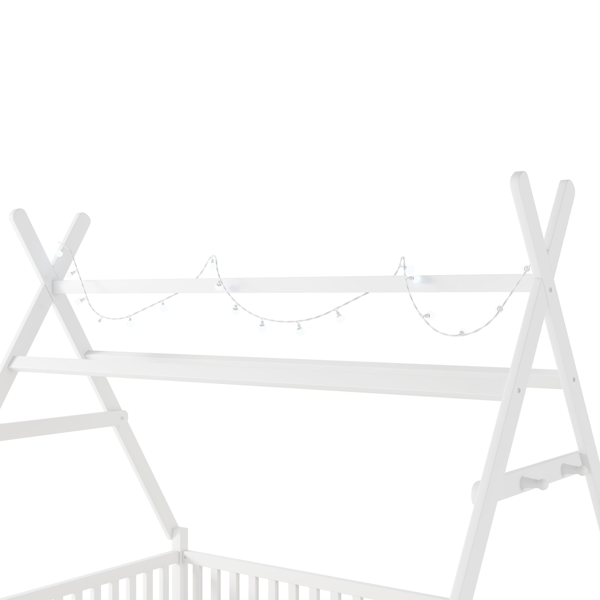 Full Size House Bed with Light for Kids
