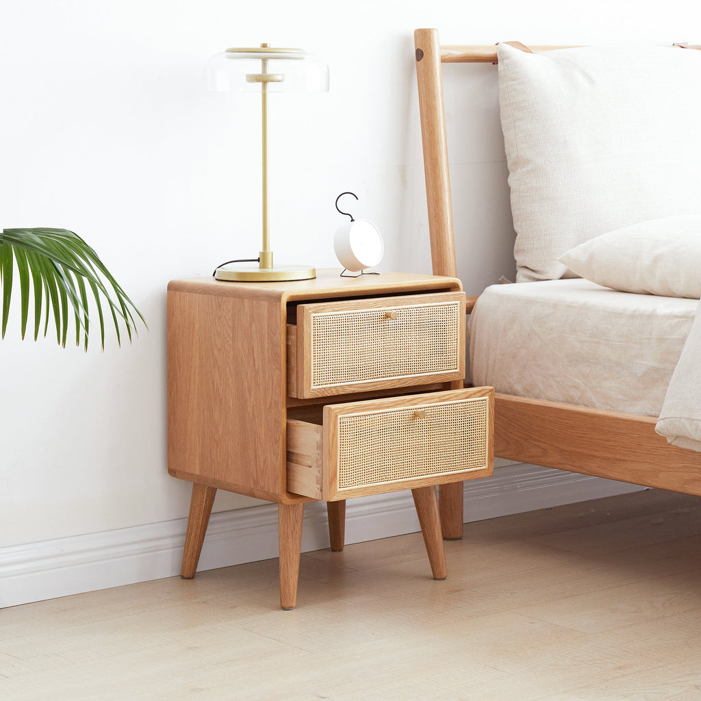 Pure Solid Wood Bedside Storage Cabinet
