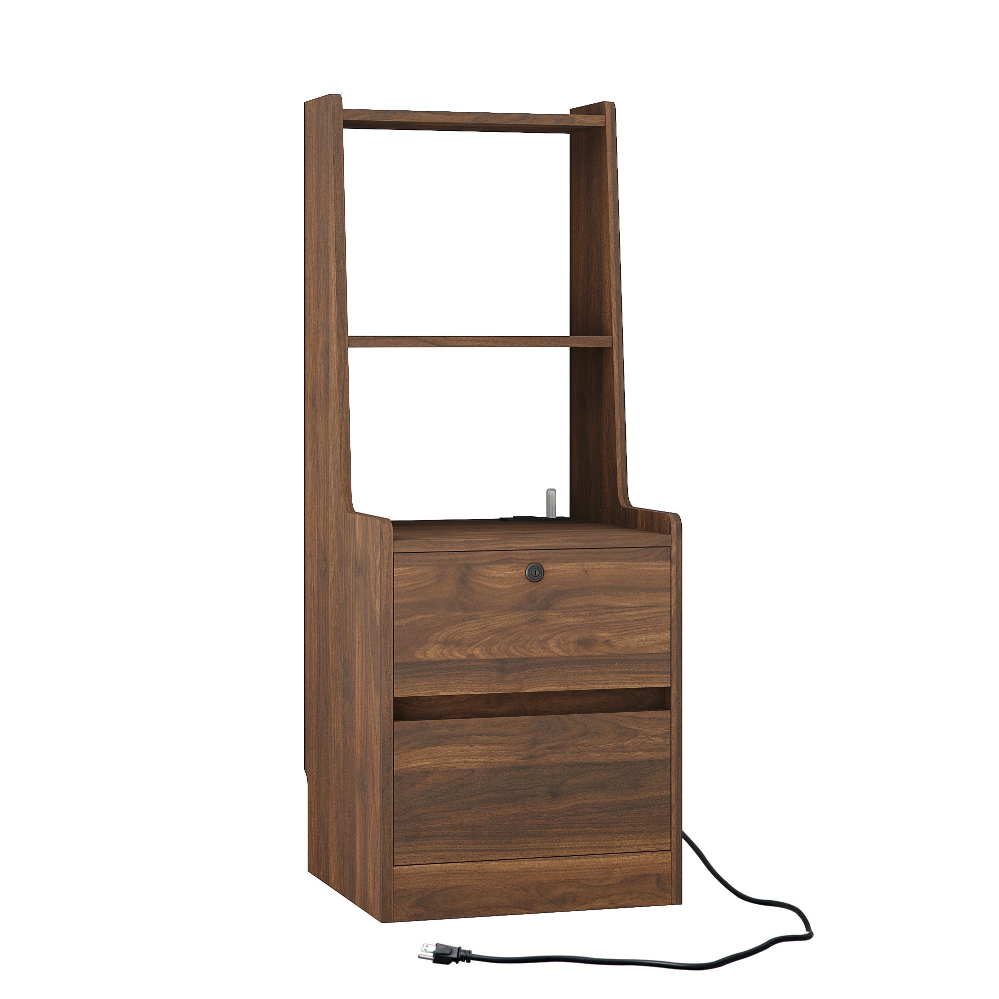 Modern Smart Nightstand with Charging Station