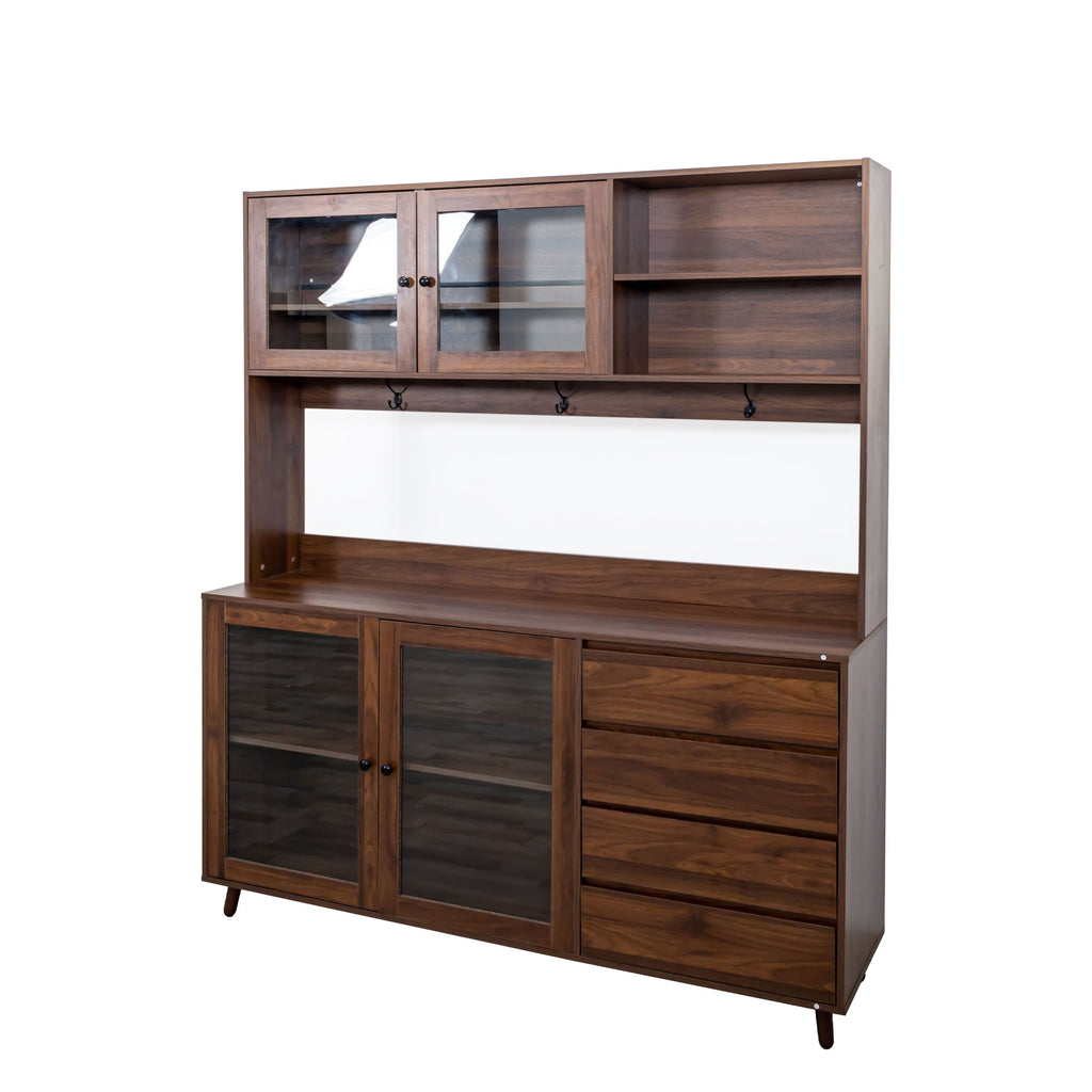 63' W Large Kitchen Hutch Cabinet