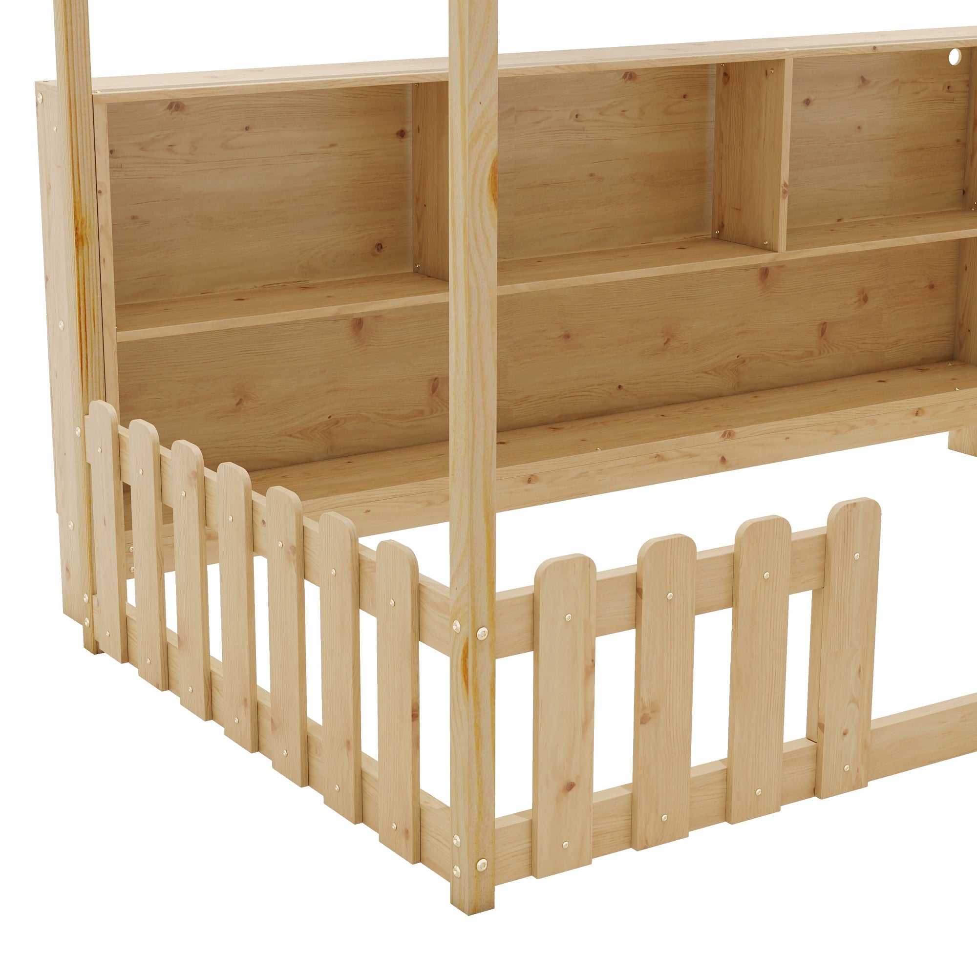 Twin Size House Bed with LED Light