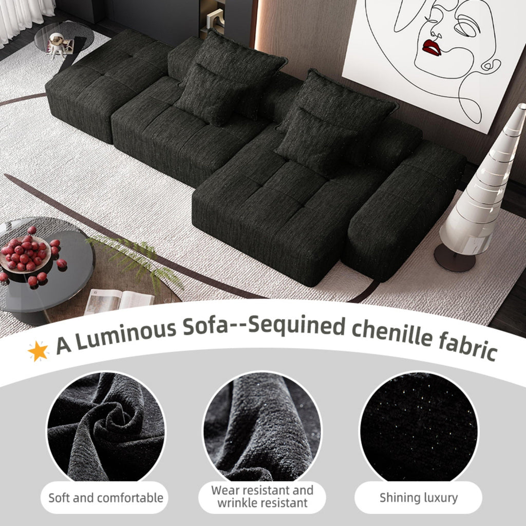 Modern Oversized Modular Sectional Sofa