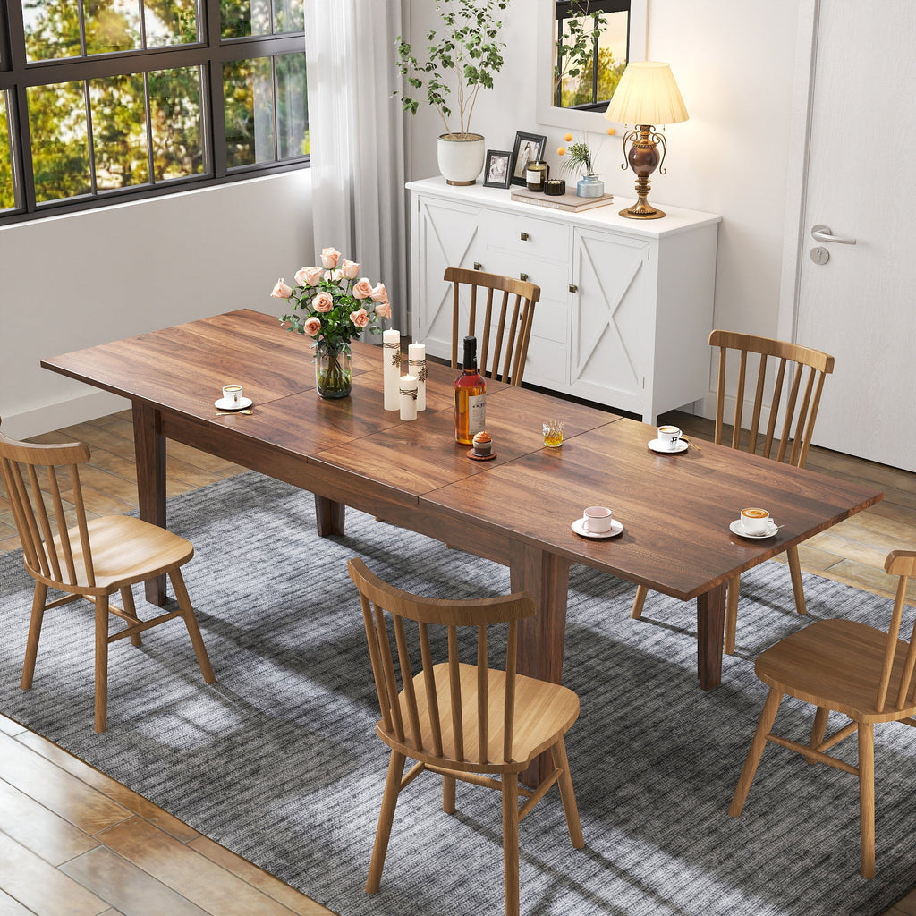 106.3 in Large Extendable Dining Table