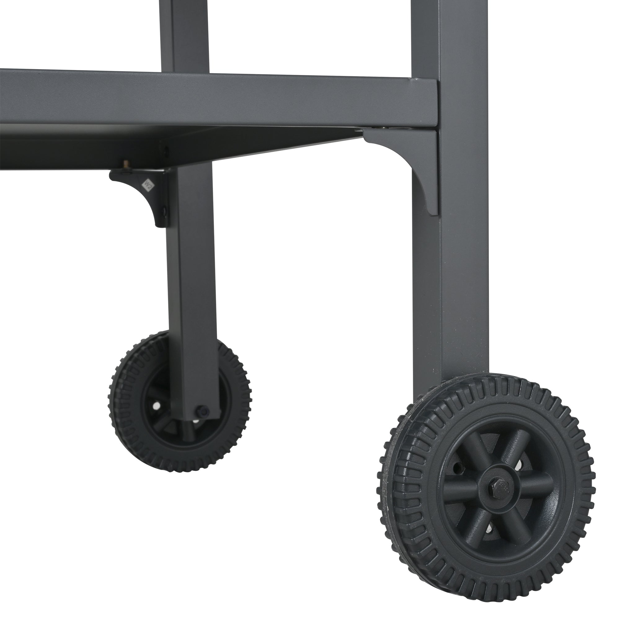 Foldable BBQ cart with storage, portable for backyard & patio cooking