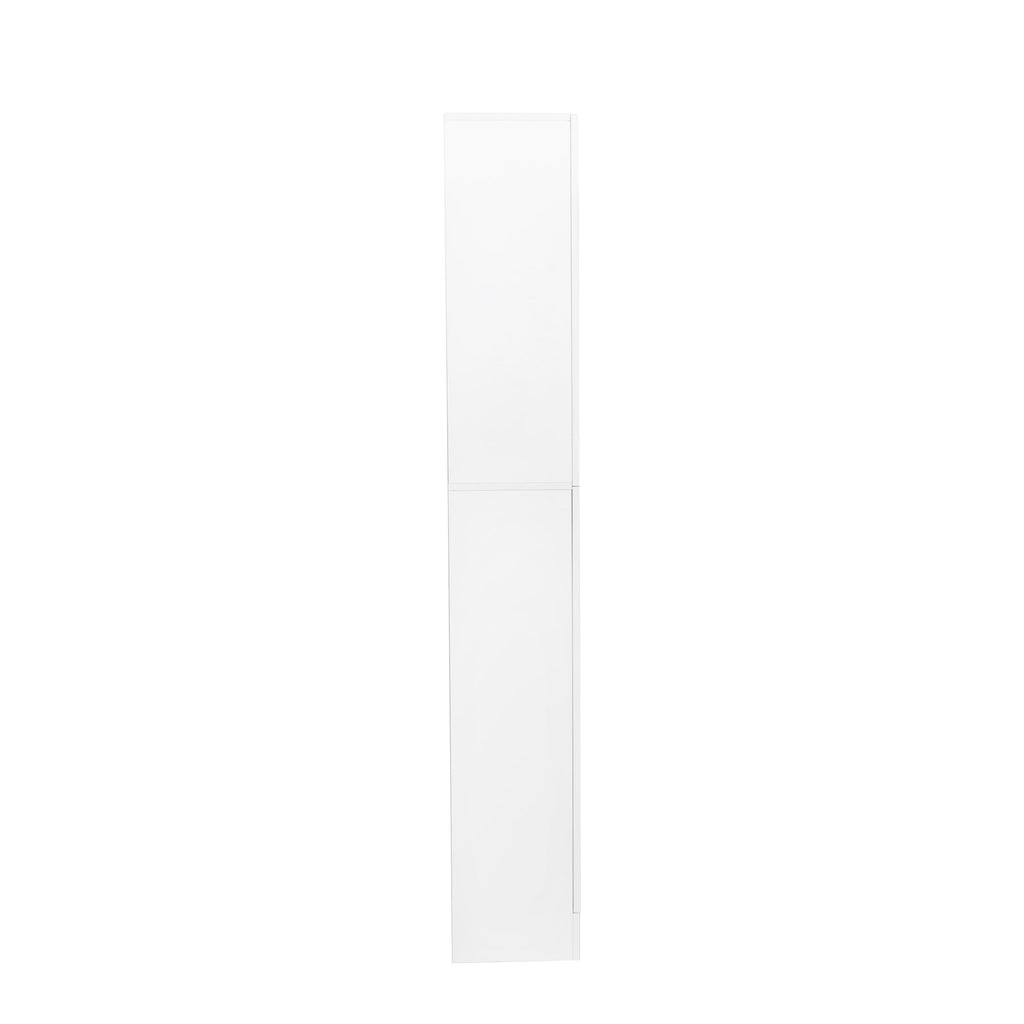 Elegant White Freestanding Cabinet for Kitchen and Dining Room
