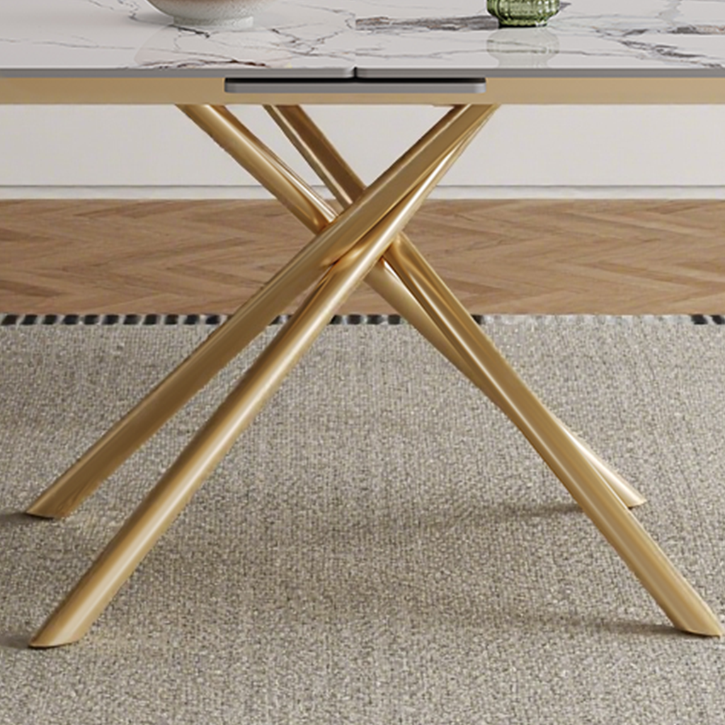 59-inch Modern rectangle Expandable Dining Table
