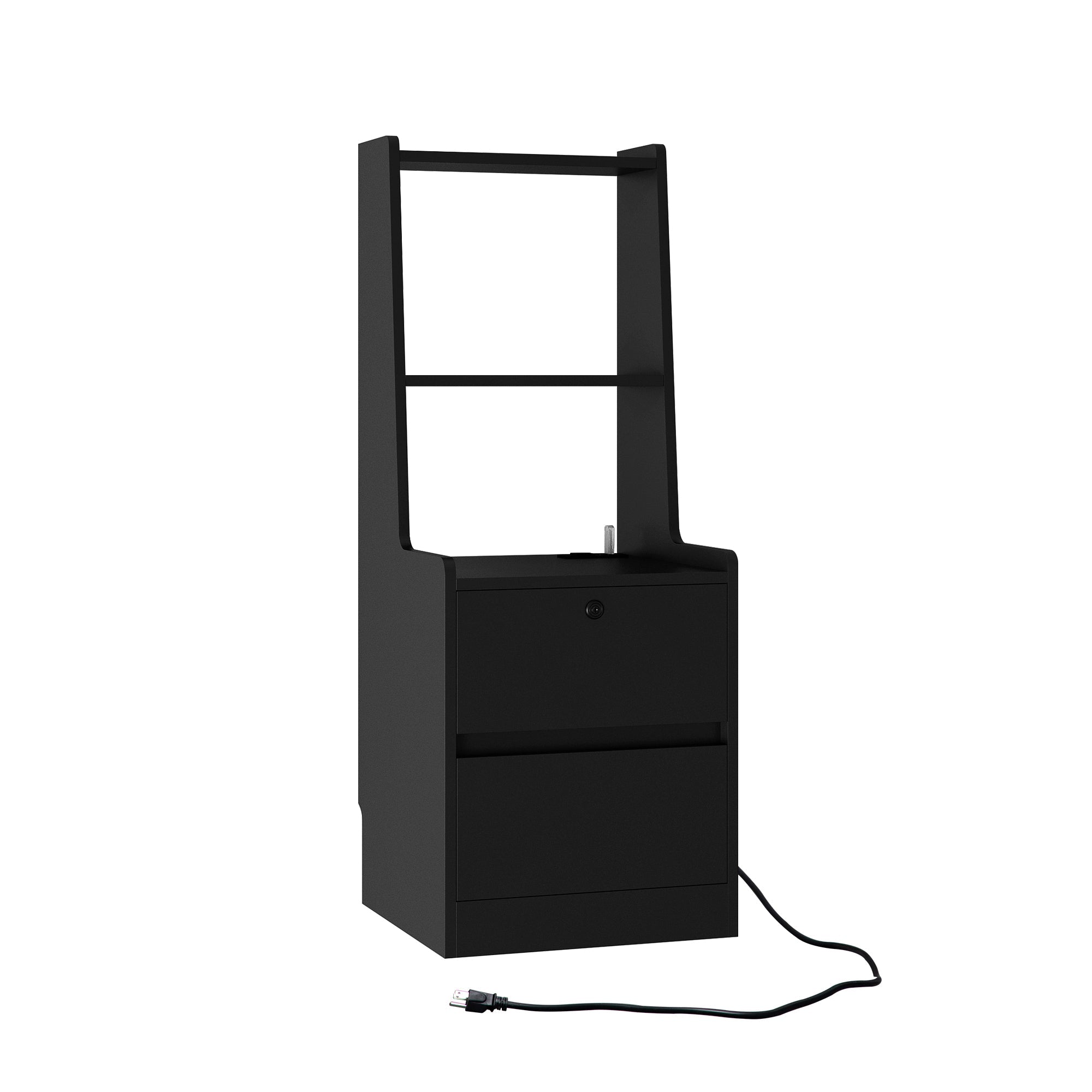Modern Smart Nightstand with Charging Station
