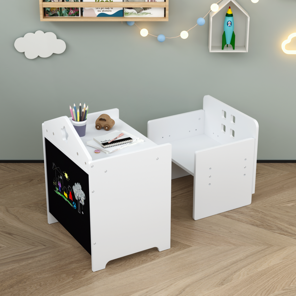 Kids Montessori Weaning Table and Chair Set