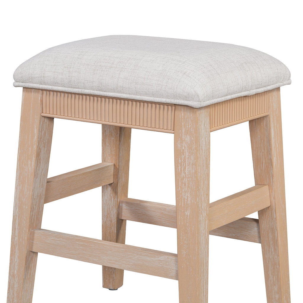 Retro Kitchen Table and Chairs Set with 3 Storage Drawers