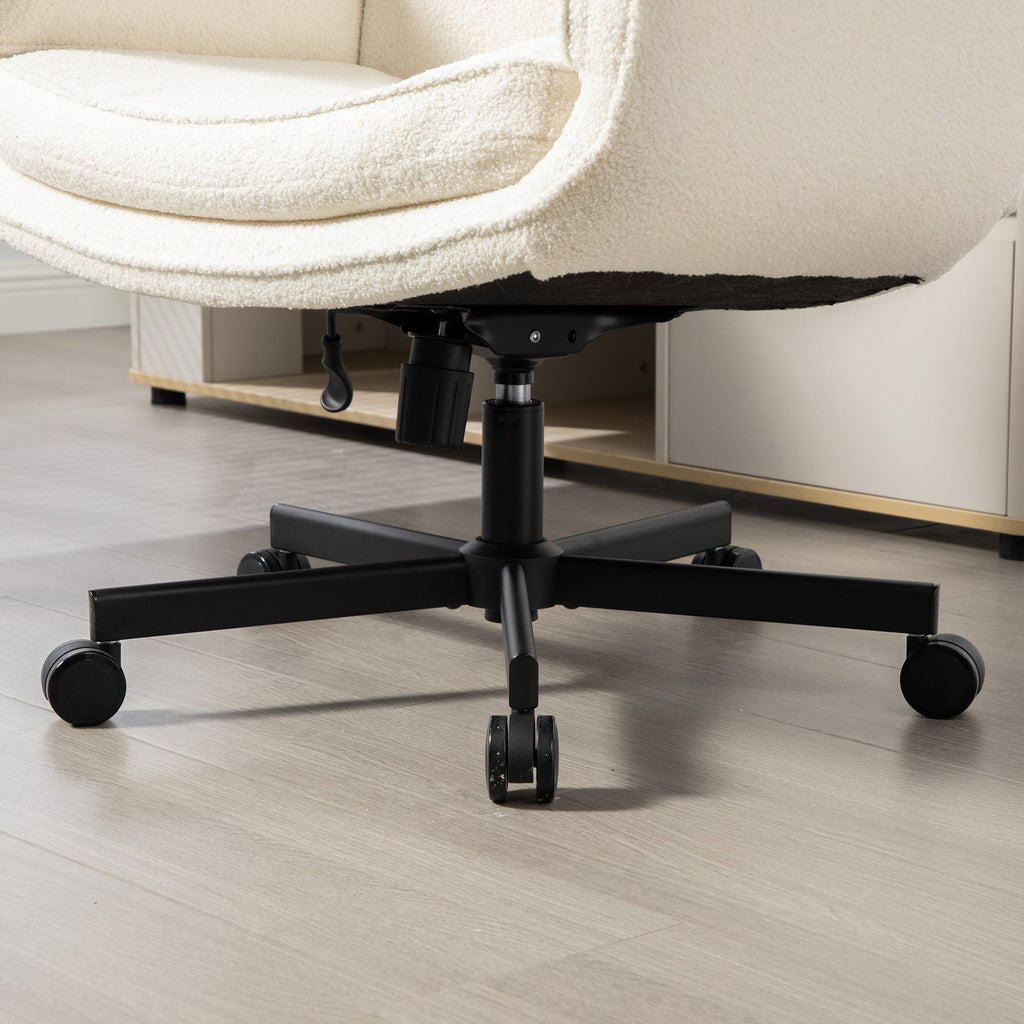 Pet Friendly Criss Cross Chair Swivel Task Office Chairs with Wide Seat